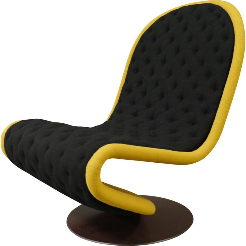 Chauffeuse vintage pivotante 123 Verner Panton par  Fritz Hansen 1973