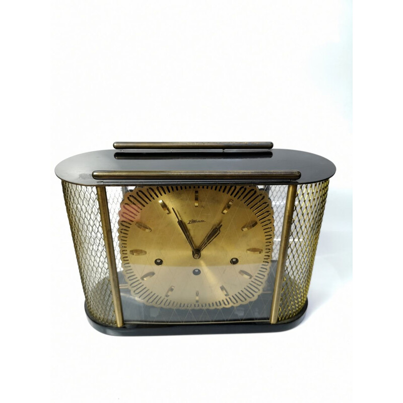 Horloge de table vintage, par Atlanta, 1950
