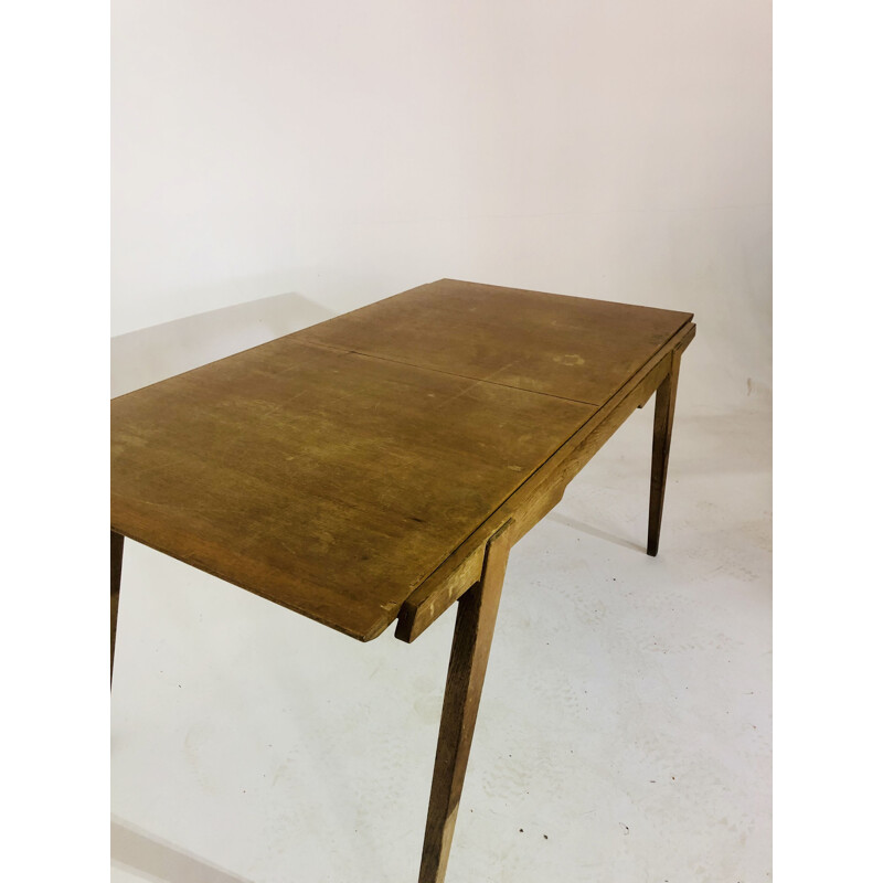 Vintage table with extension Guermonprez