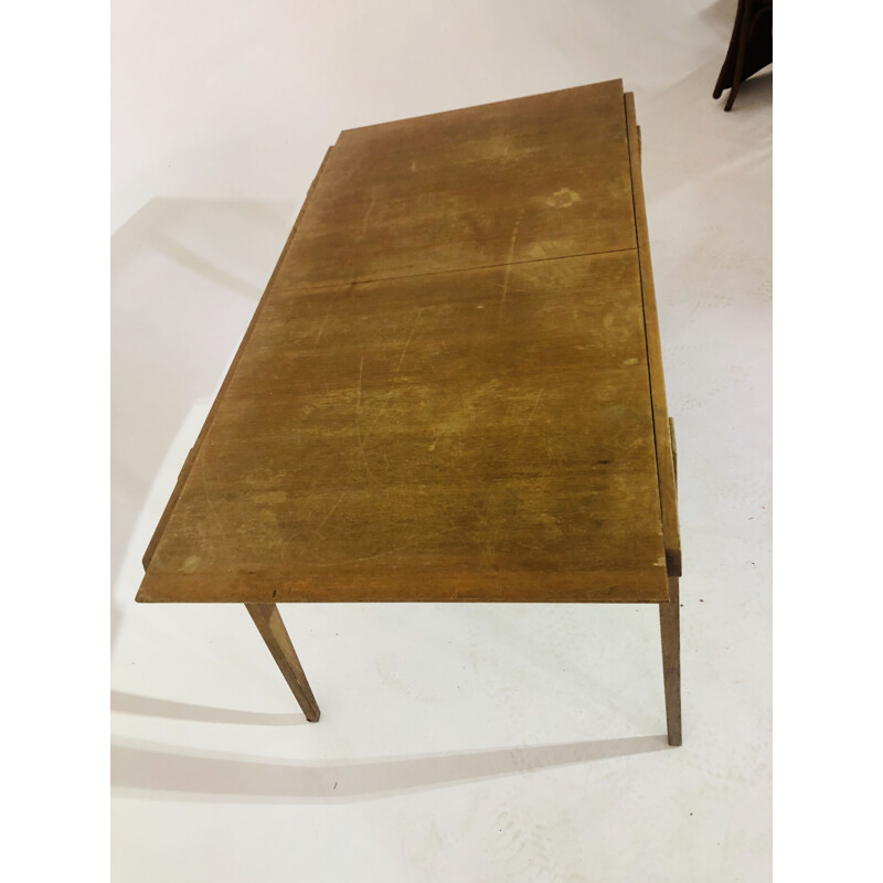 Vintage table with extension Guermonprez