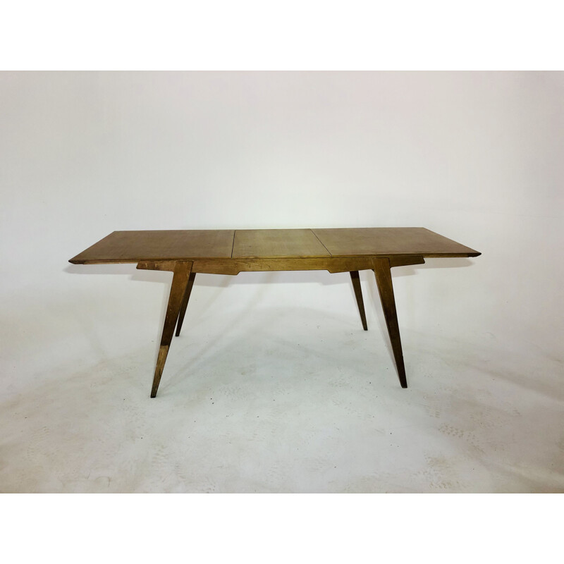 Vintage table with extension Guermonprez