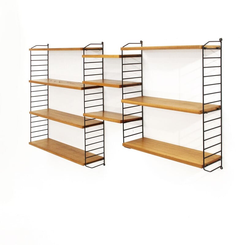 Ladder shelf Shelving Unit by Nisse Strinning for String, 1960s