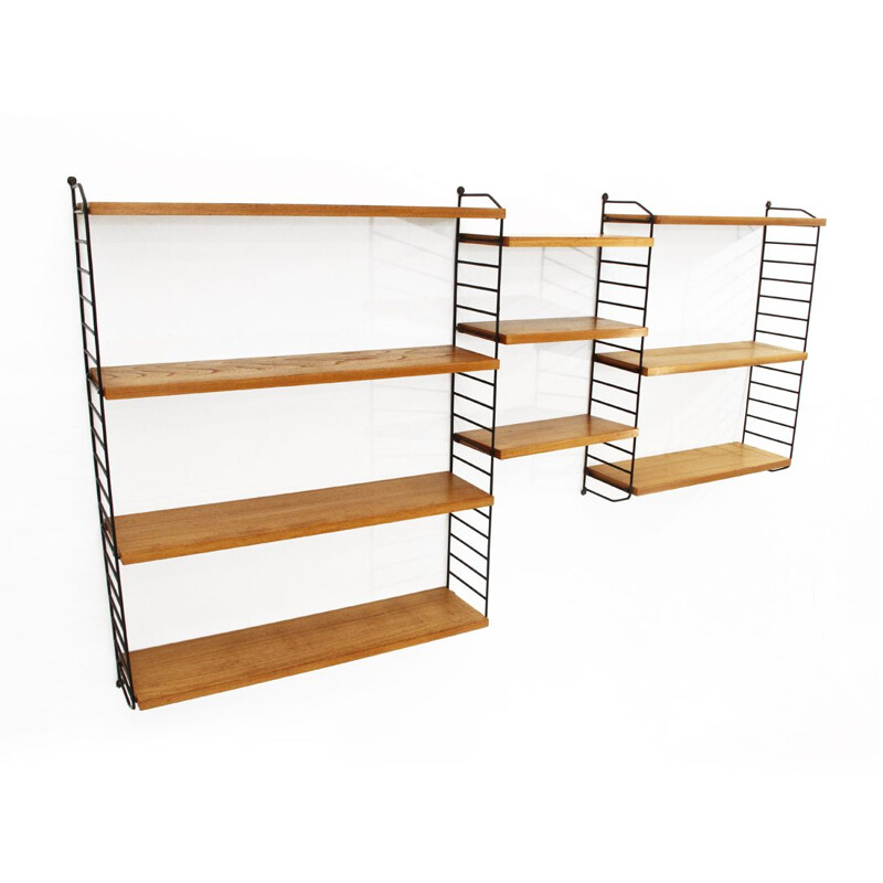 Ladder shelf Shelving Unit by Nisse Strinning for String, 1960s