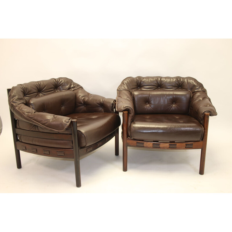 Pair of Armchairs vintage Rosewood by Sven Ellekaer