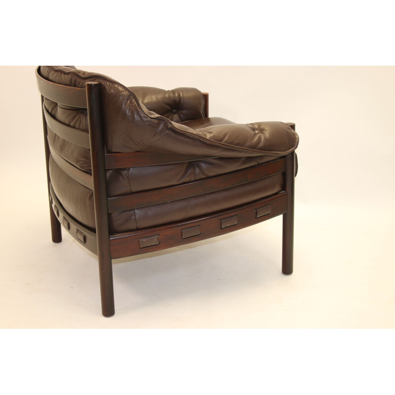 Paire de fauteuils vintage en palissandre par Sven Ellekaer