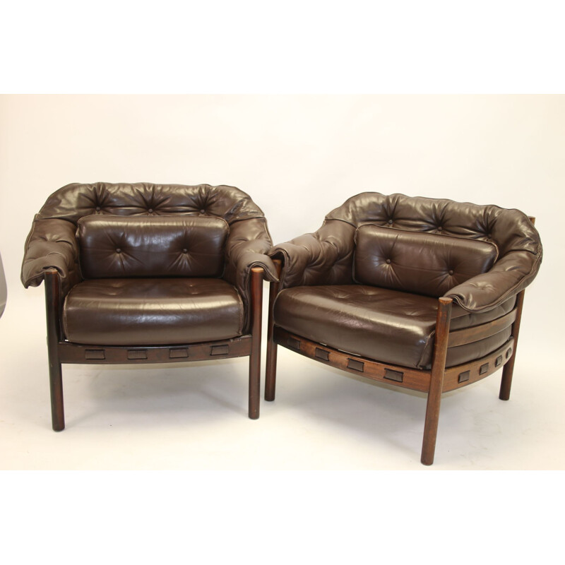 Pair of Armchairs vintage Rosewood by Sven Ellekaer