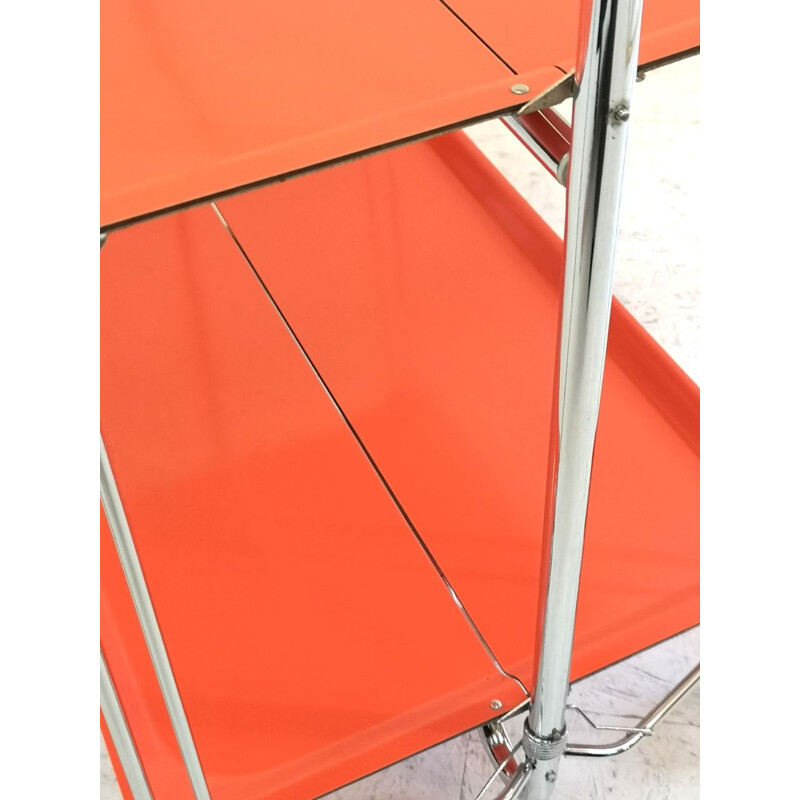 Foldable Bar Space Age mid century Cart with Chrome-Plated Legs, 1960s