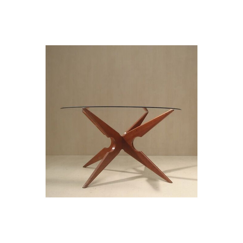 Table basse danoise vintage en teck par Vladimir Kagan pour Sika Môblër, 1960