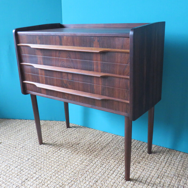 Petite commode vintage en palissandre Danemark 1960