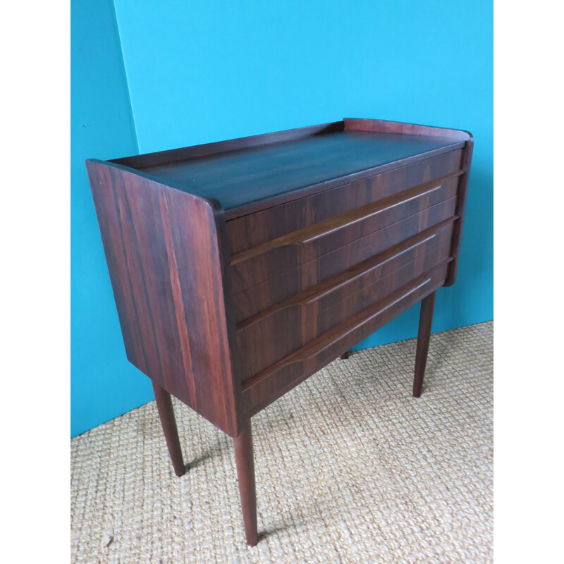 Small vintage rosewood chest of drawers Denmark 1960