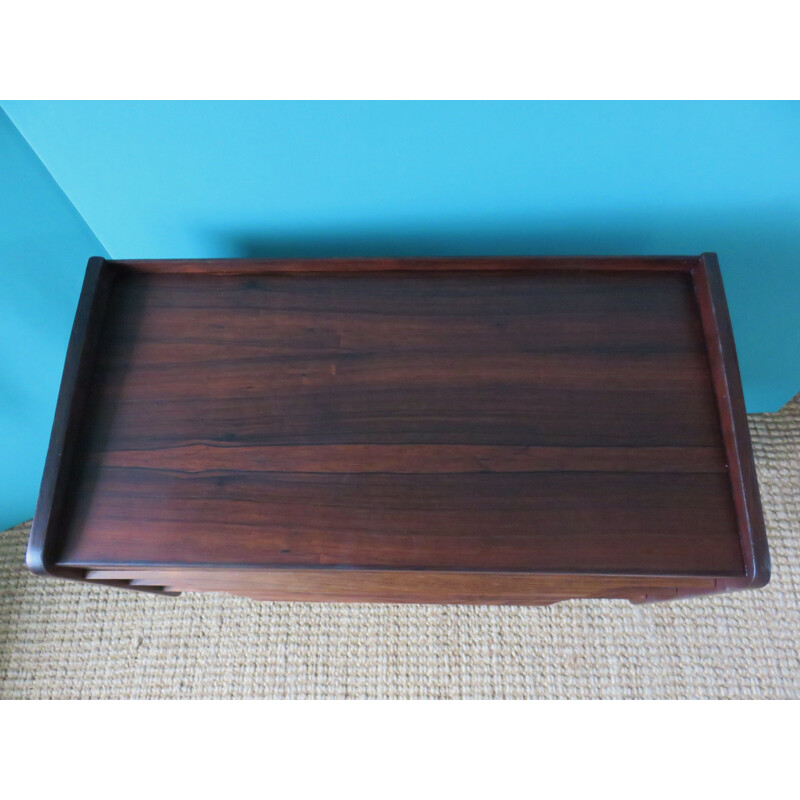 Small vintage rosewood chest of drawers Denmark 1960