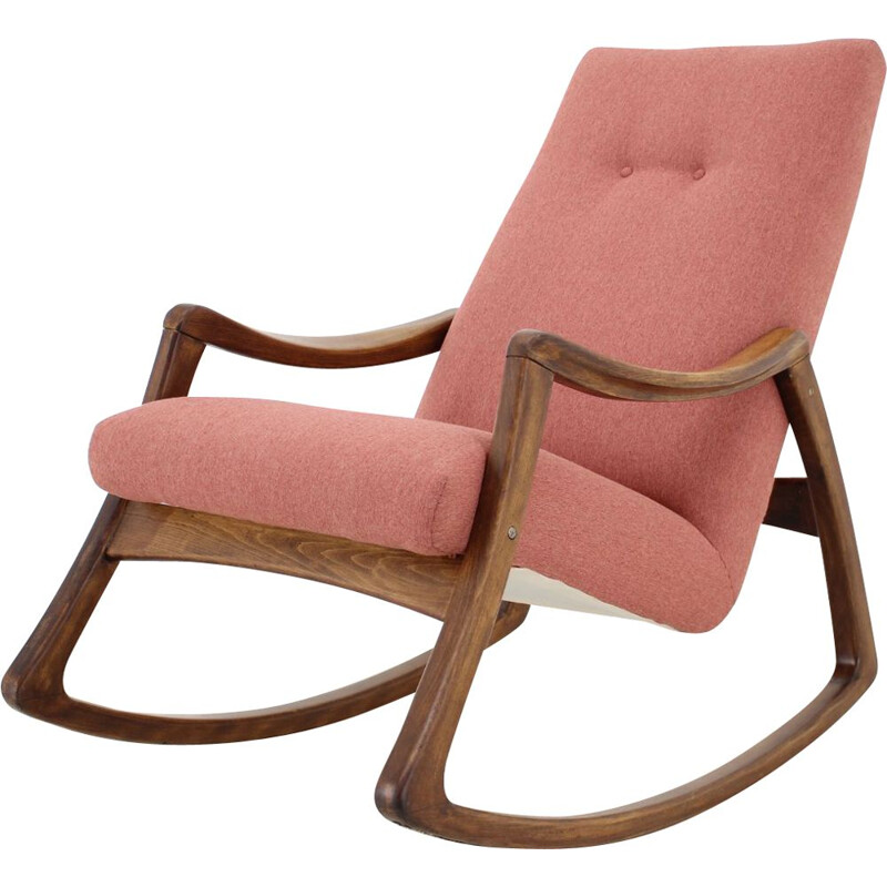 Thon Rocking Chair, vintage Czechoslovakia 1960s