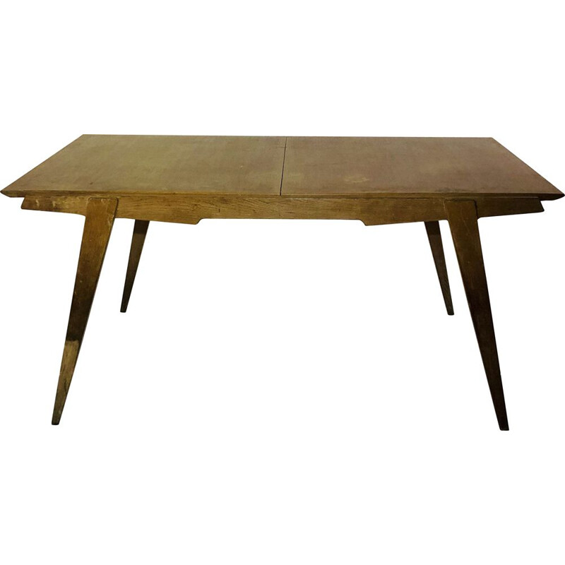 Vintage table with extension Guermonprez