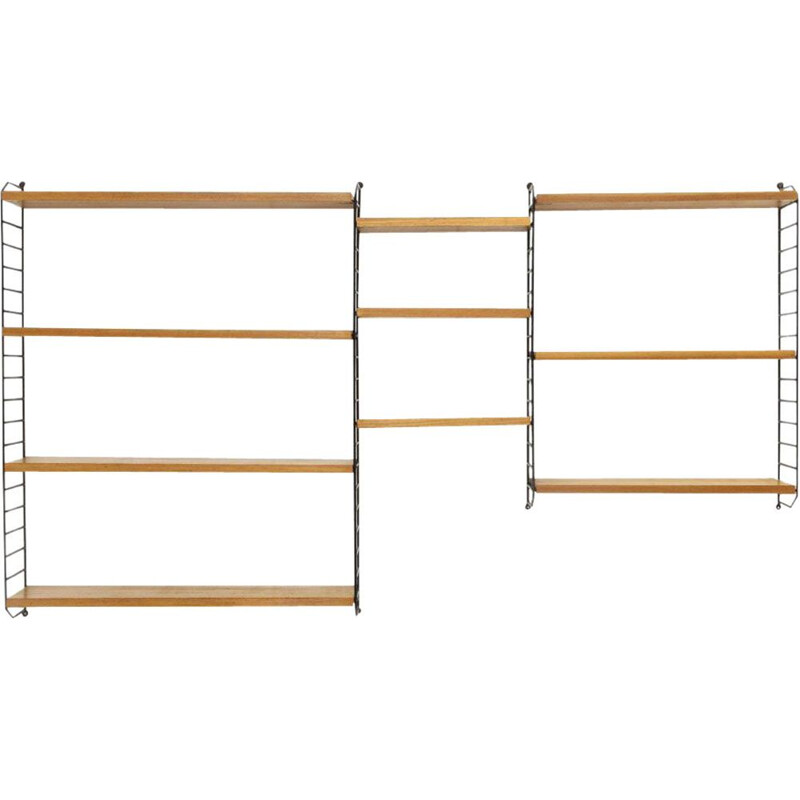 Ladder shelf Shelving Unit by Nisse Strinning for String, 1960s