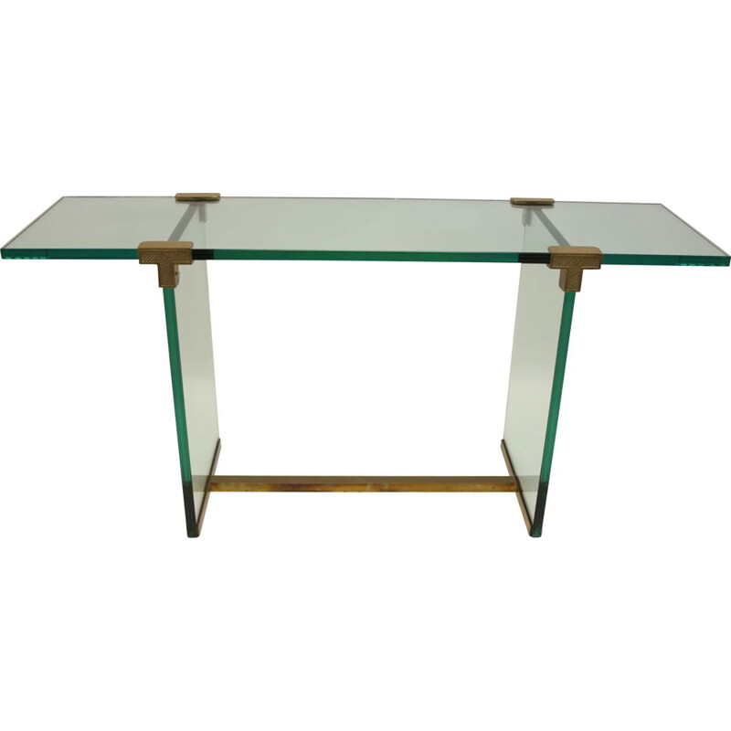 Vintage glass side table Consult by Peter Ghyczy 
