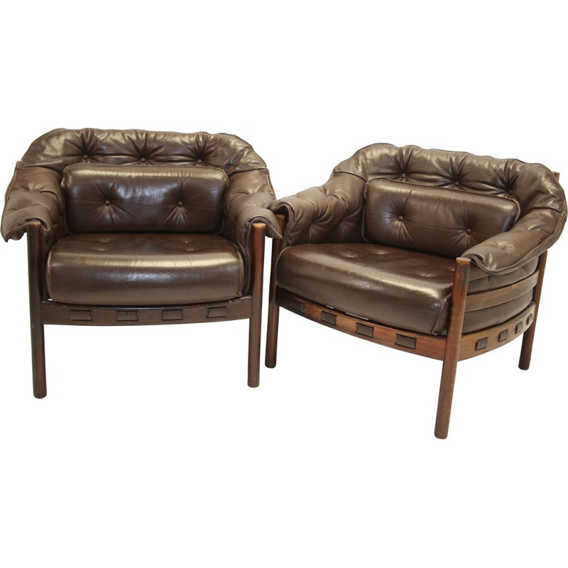 Pair of Armchairs vintage Rosewood by Sven Ellekaer