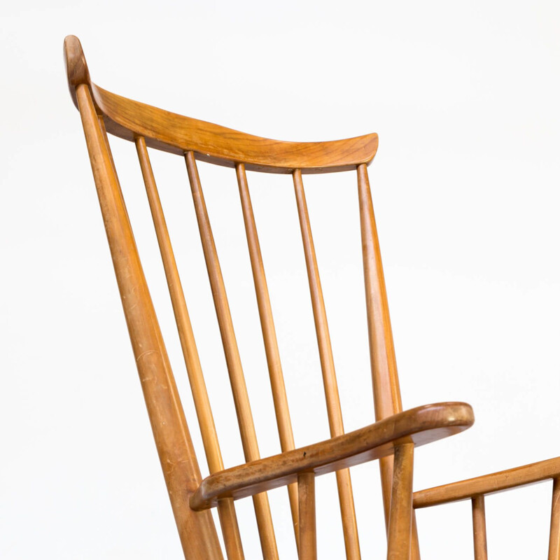  Rocking chair Vintage wooden frame 1970