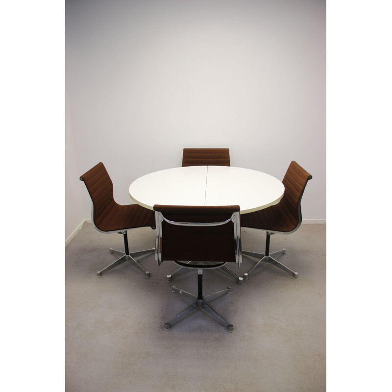 Set of Table with 6 Chairs EA106 by Charles and Ray Eames for Herman Miller