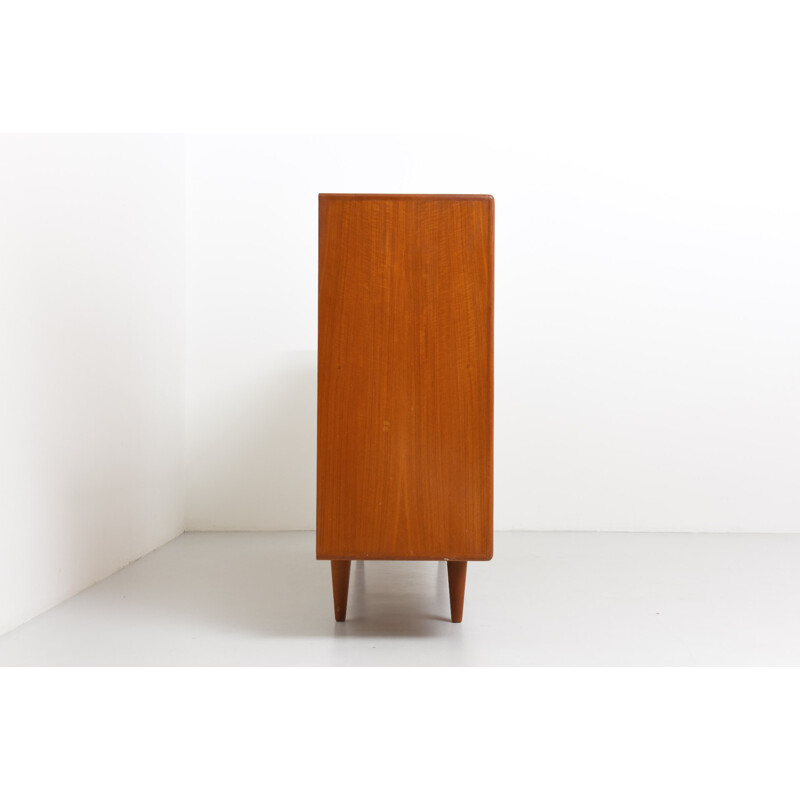 High sideboard with 4 drawers in teak, HP HANSEN - 1960s