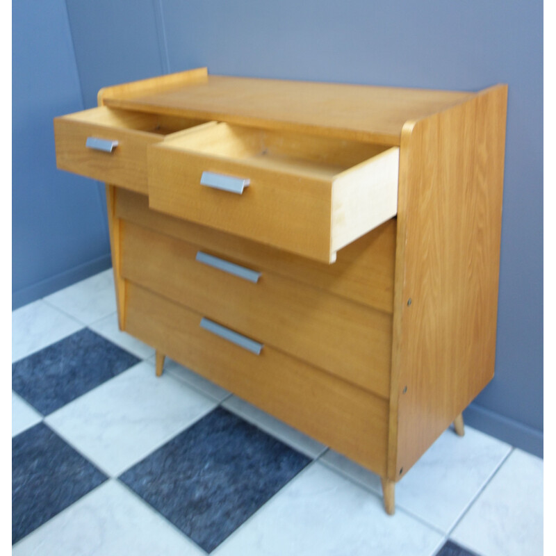 Armoire à chaussures  vintage en bois 1960