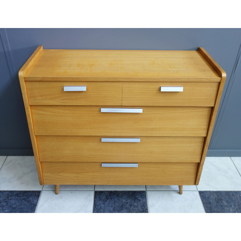 Armoire à chaussures  vintage en bois 1960