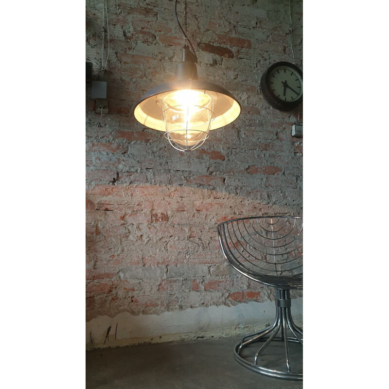 Industrial Pendant Lamp Vintage from Wilkasy A23, 1950s