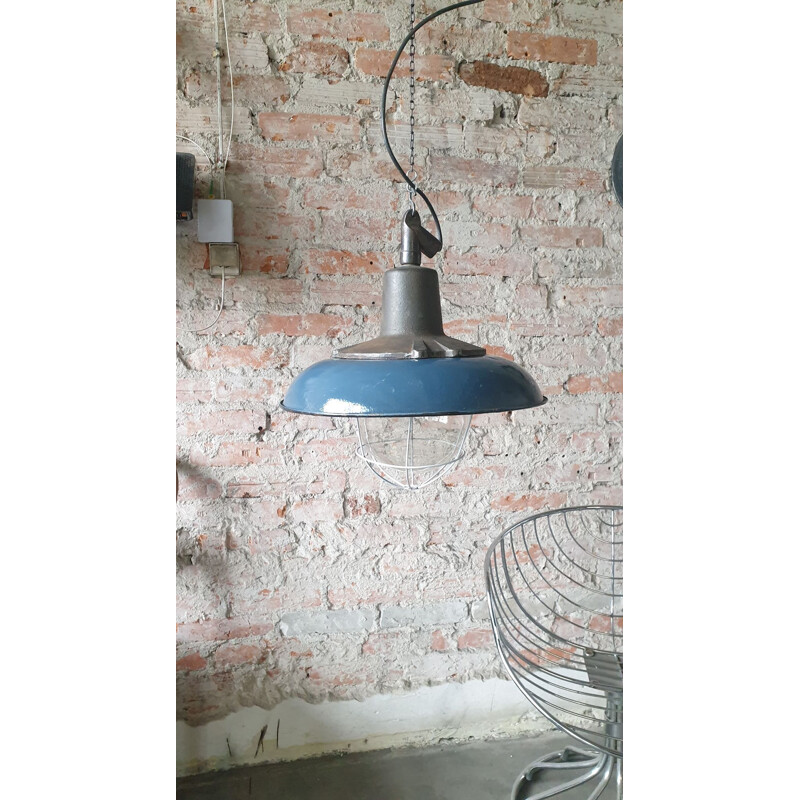 Wilkasy A23 Vintage industriële hanglamp, 1950