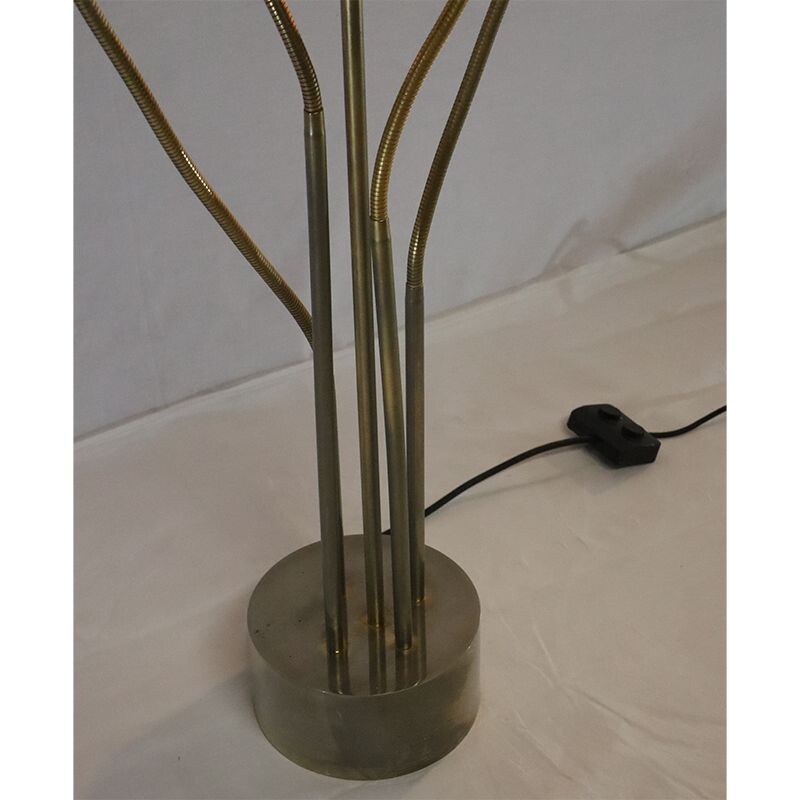 Vintage flexible metal floor lamp 1970