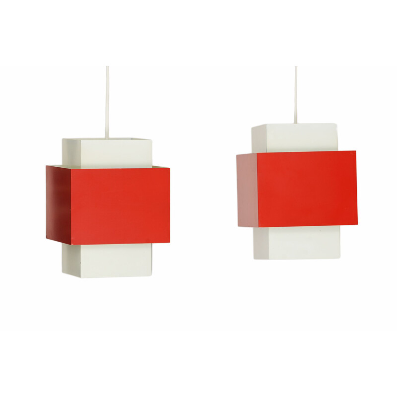Pair of Hans-Agne Jakobsson T174 "Selectra" vintage wall lights for H-A Jakobsson, Markaryd AB. Sweden 1960