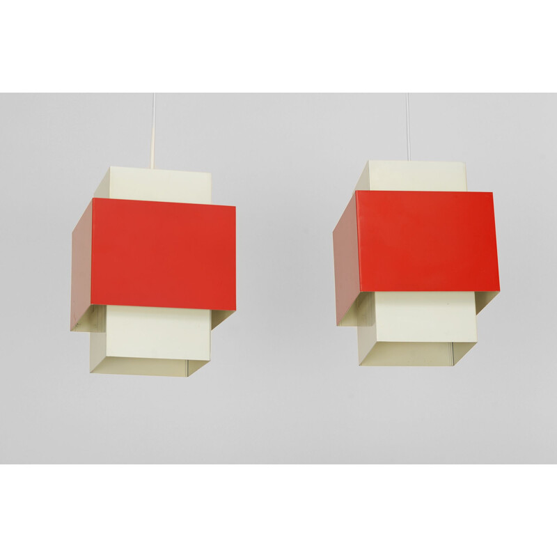 Pair of Hans-Agne Jakobsson T174 "Selectra" vintage wall lights for H-A Jakobsson, Markaryd AB. Sweden 1960