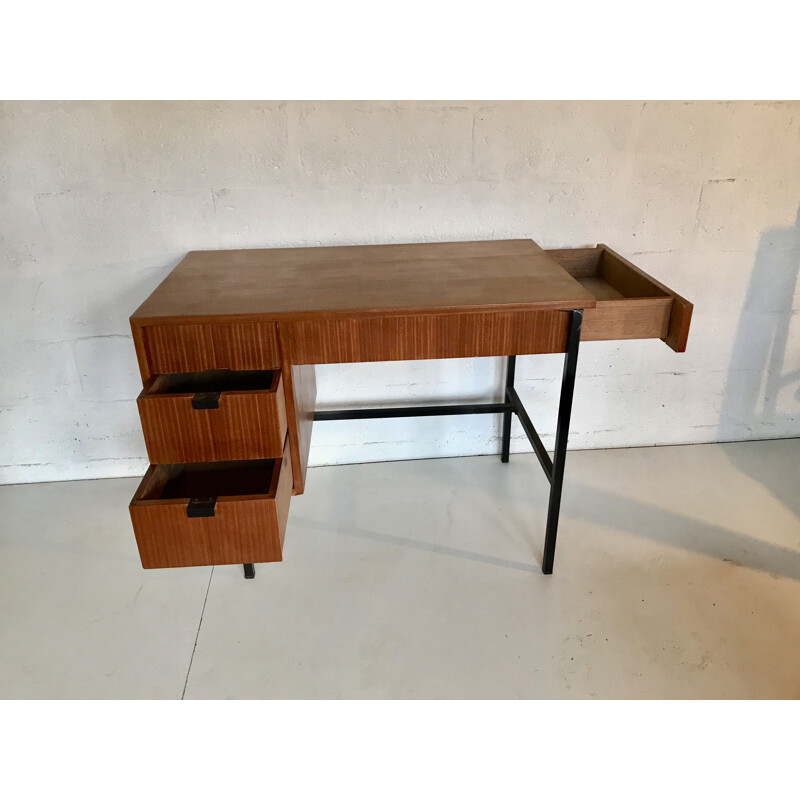 Vintage desk by Jacques Hitier, France, 1950