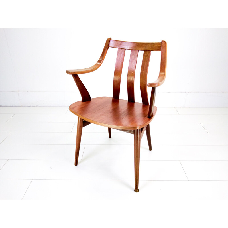 Suite of 3 vintage teak chairs by Pastoe, 1960