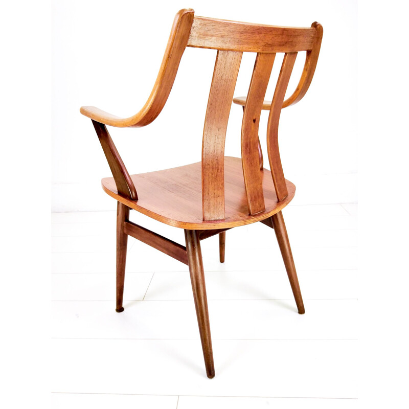Suite of 3 vintage teak chairs by Pastoe, 1960
