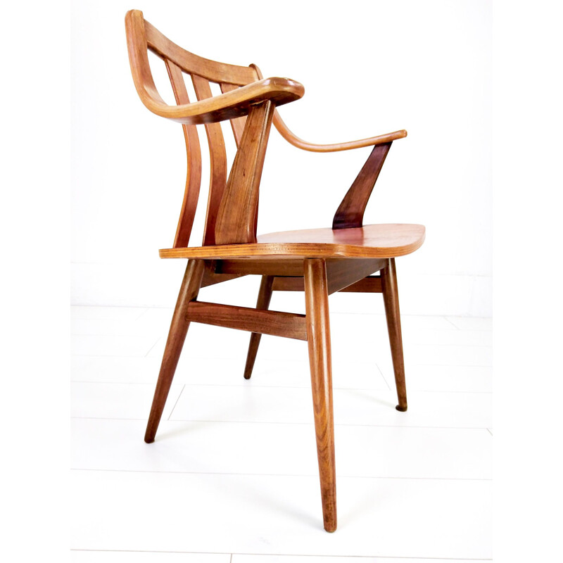 Suite of 3 vintage teak chairs by Pastoe, 1960