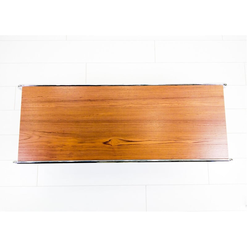 Coffee Table vintage teak Knoll Studio 'Laccio' by Marcel Breuer