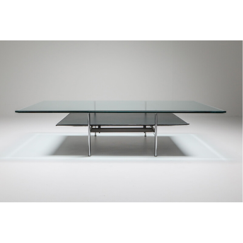 Vintage Diesis coffee table with 2 levels by Antonio Citterio for B & B, Italy 1970