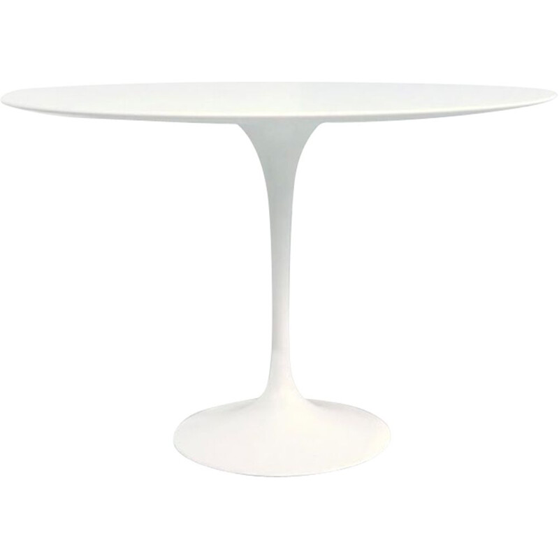 Vintage "tulip" dining table, Eero Saarinen, laminated top, 1980