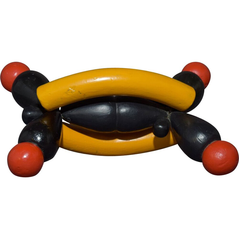 Structure d'atome vintage moléculaire