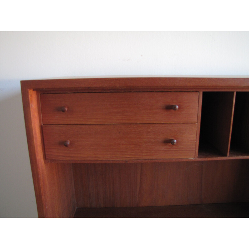 Secretary desk vintage teak Borge Mogensen cabinet for Soborg möbler