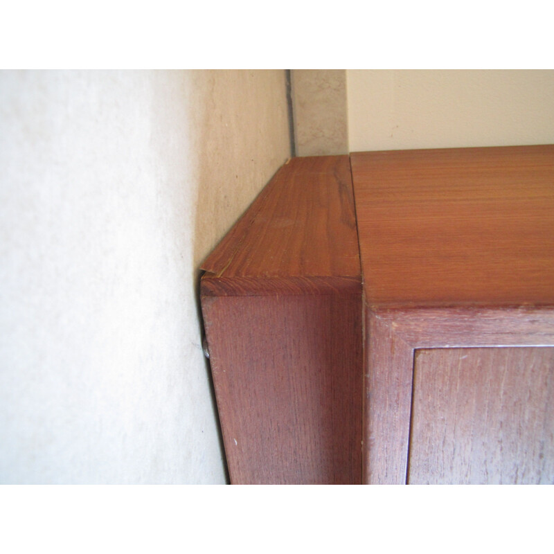 Secretary desk vintage teak Borge Mogensen cabinet for Soborg möbler