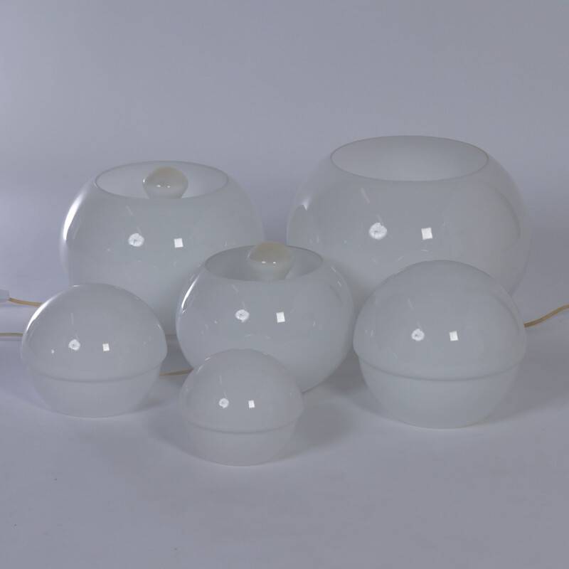 Set of 3 Lamps vintage Daruma by Sergio Asti for Candle, 1960s