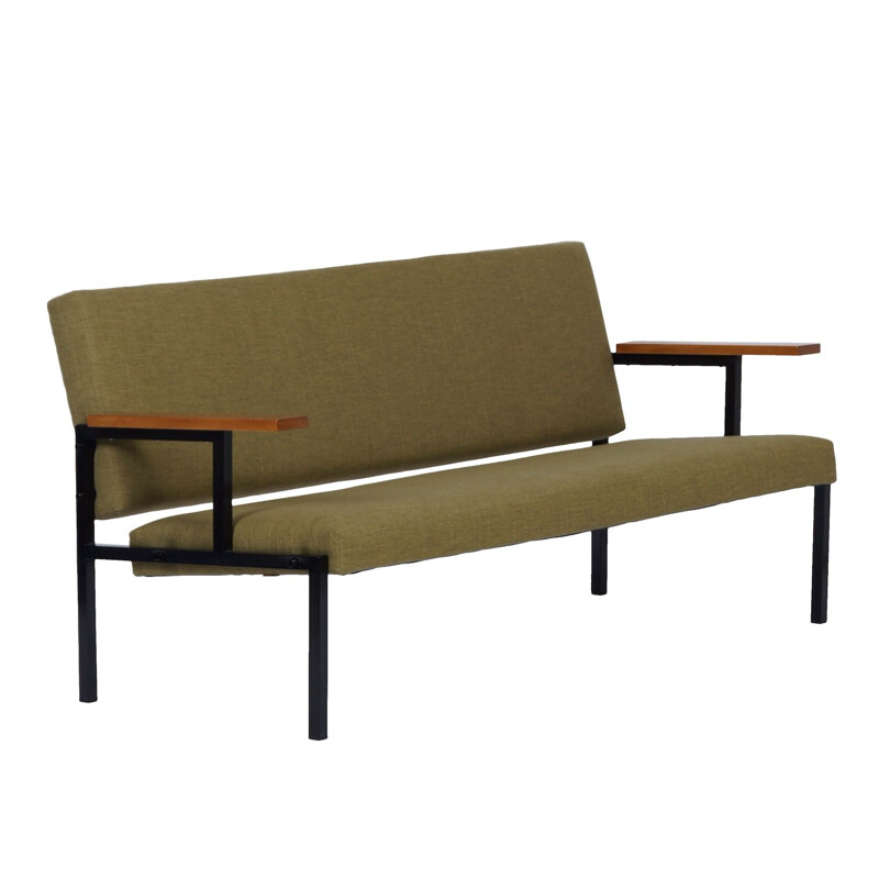 Canapé vintage par Gijs van der Sluis, Green Reupholstered 1960