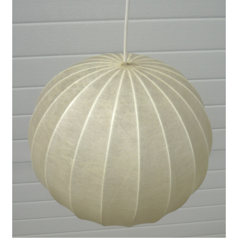 Globe shaped Achille & Pier "Cocoon" hanging lamp, Giacomo CASTIGLIONI - 1960s