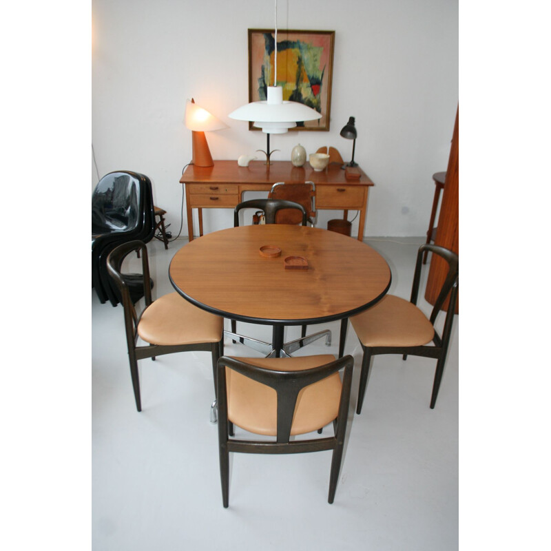Ensemble de 4 chaises de salle à manger vintage de Johannes Andersen pour Uldum, Danemark