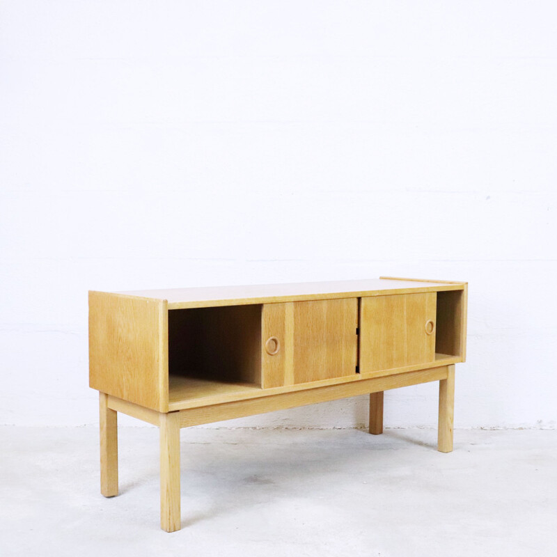 Vintage Swedish console in beechwood