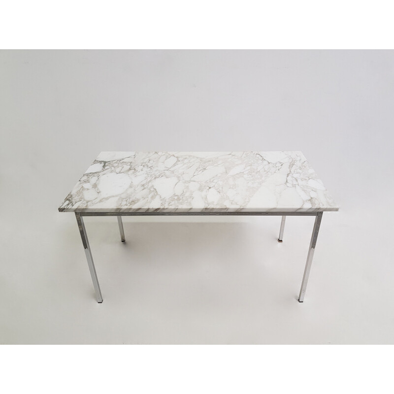Vintage marble desk table by florence Knoll 1960