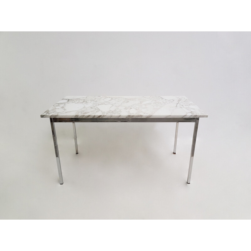 Vintage marble desk table by florence Knoll 1960