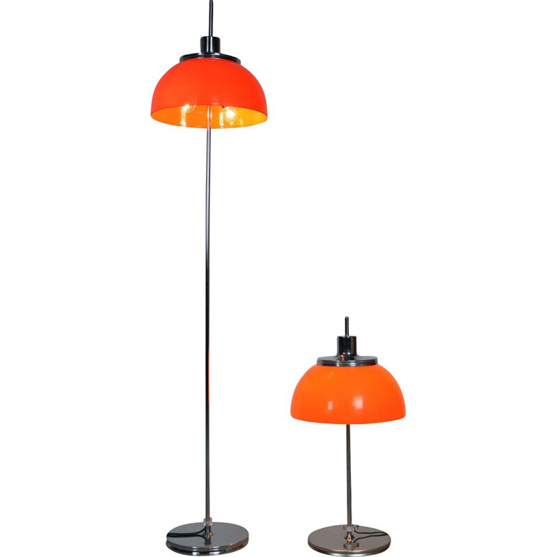 Vintage Pair of lamps Italian Faro from Guzzini, 1970s