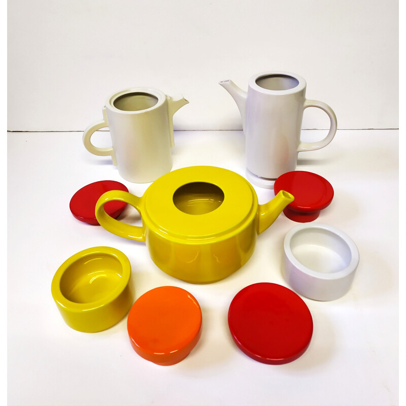 Vintage ceramic set by Sic, Italy 1970