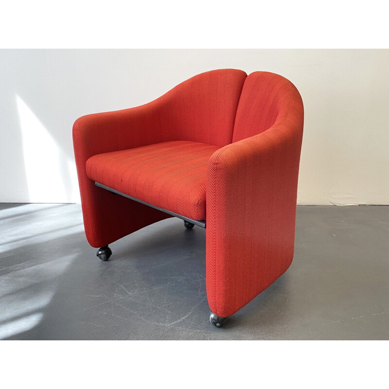 Armchair Red PS142  by Eugenio Gerli for Tecno Italy, 1960s